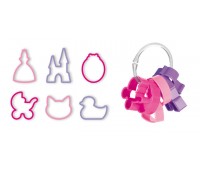 Формочки для девочек DELICIA KIDS набор 6шт Формочки для девочек DELICIA KIDS набор 6шт